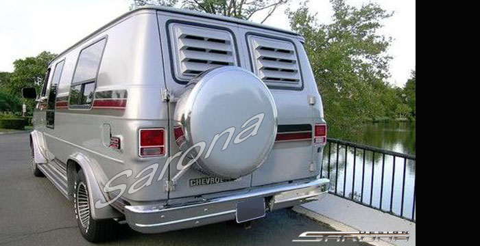 Custom Chevy G10/G20/G30 Van  All Styles Rear Louver (1971 - 1995) - $189.00 (Part #CH-001-RL)
